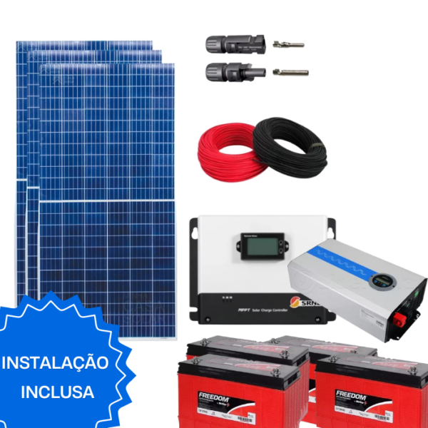 KIT SOLAR 100A 4080W/dia SRNE