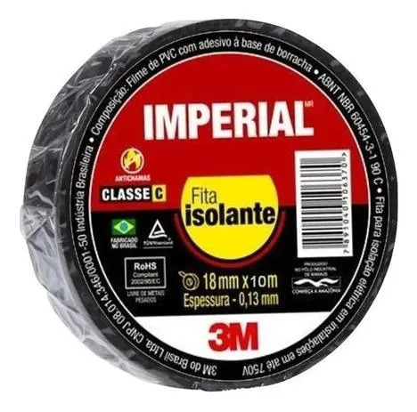 Fita Isolante 10mt - Imperial 3m