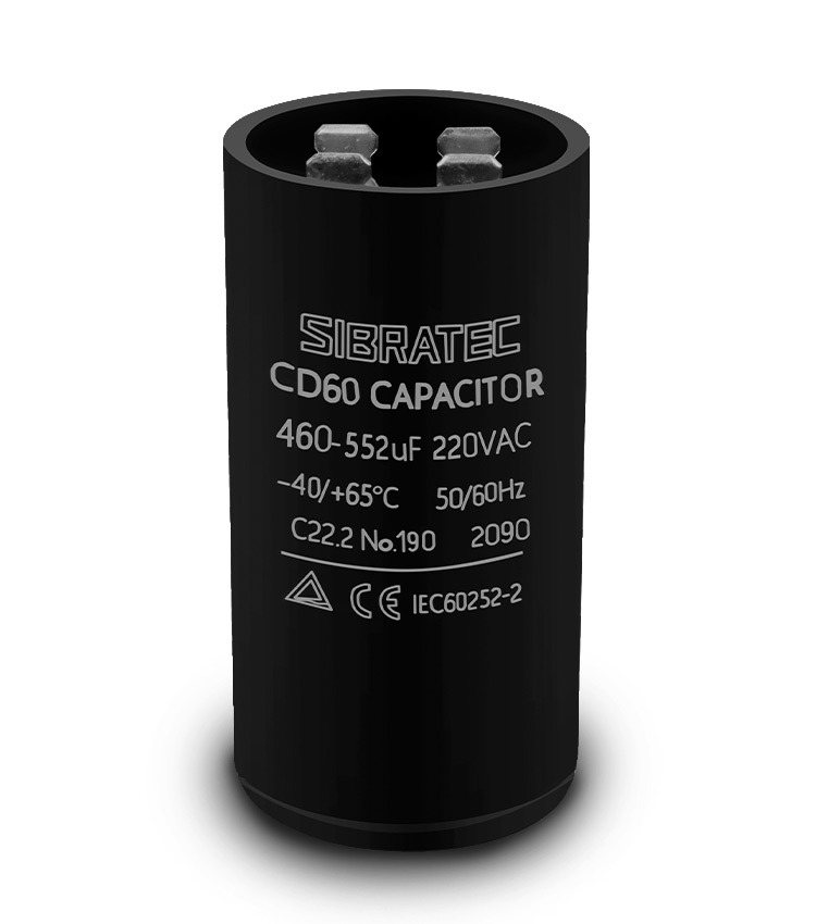 CAPACITOR DE PARTIDA ELETROLITICO 460-552UF 110V - SIBRATEC LOJATESLA