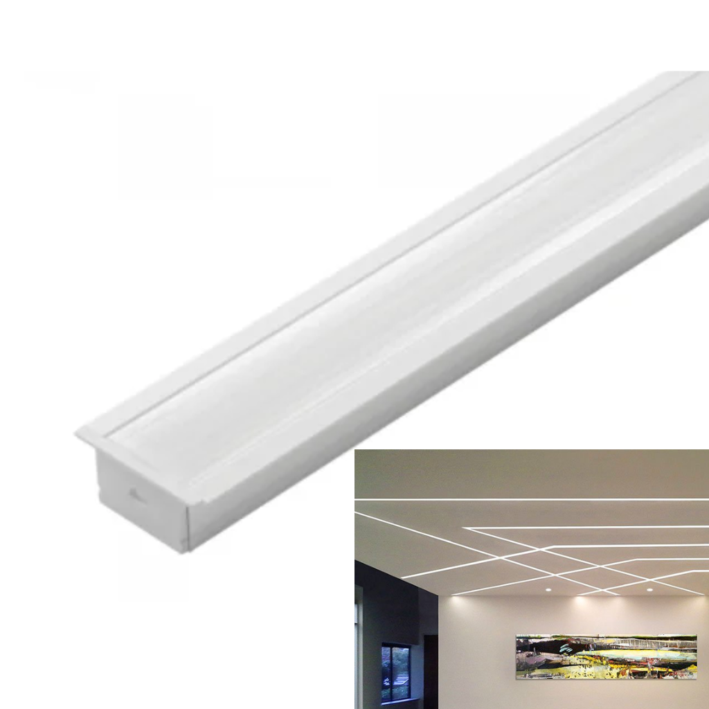 perfil de led embutir 24mm loja tesla me