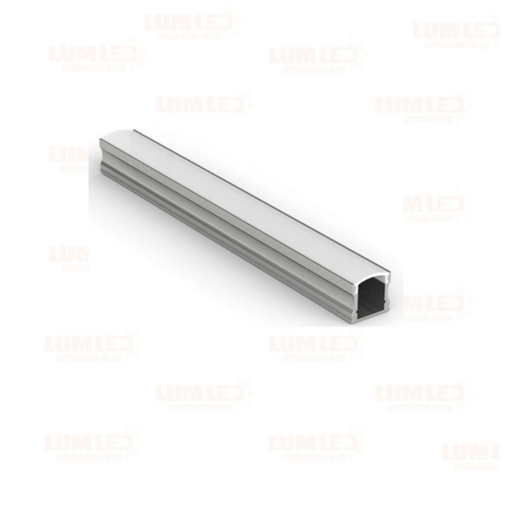 perfil de led sobrepor loja tesla 14mm